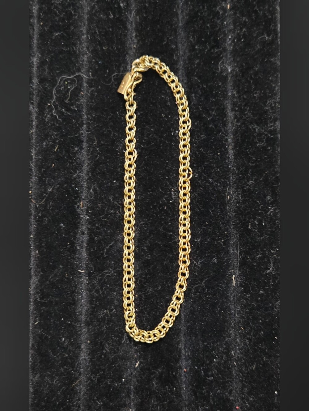 14K Gold Rope Chain Bracelet - Gold - Picture 2 of 4